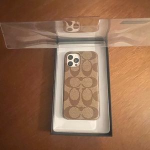 Authentic Coach  IPhone 12 / 12 Pro case New in Box